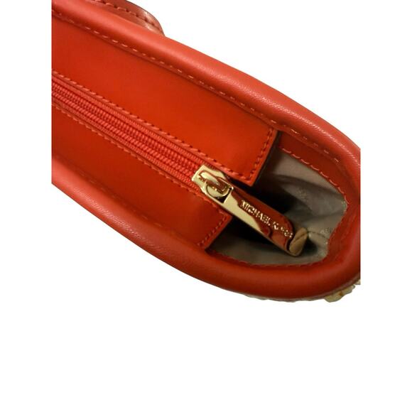 Michael Kors Women The Michael Bag Large Ombré Straw Shoulder Tote Bag Red Clay - Picture 8 of 11